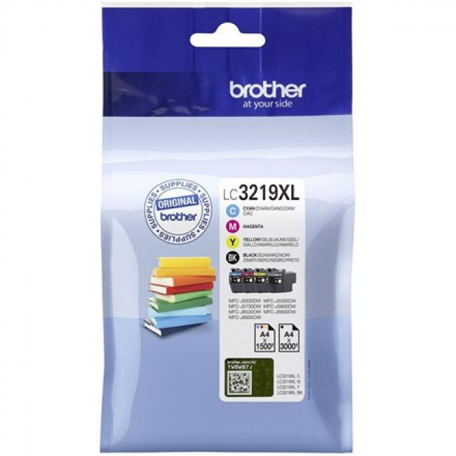 Brother LC3219XLVAL toner cartridge 4 pc(s) Original Black, Cyan, Magenta, Yellow Brother LC3219XLVAL toner cartridge 4 pc(s) Original Black, Cyan, Magenta, Yellow