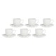 LA PORCELLANA BIANCA VILLADEIFIORI Set of 6 coffee cups with saucer 85 ml LA PORCELLANA BIANCA VILLADEIFIORI Set of 6 coffee cups with saucer 85 ml