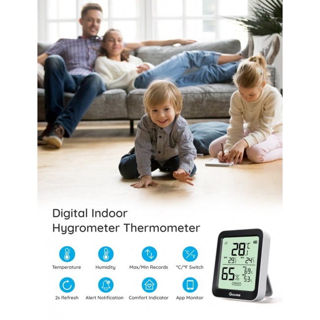 Govee H5075 | Thermometer & Hygrometer | Bluetooth, Display Govee H5075 | Thermometer & Hygrometer | Bluetooth, Display