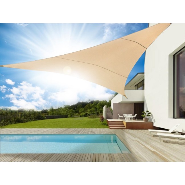 Tail UV polyester 5m triangle creamy hydrophobic surface sunflower GreenBlue GB502