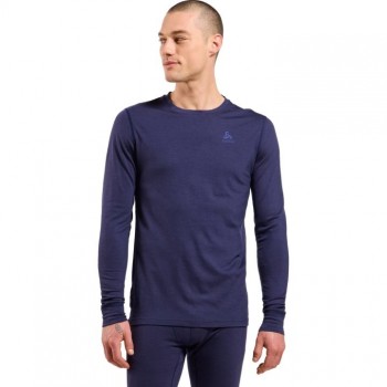 Odlo BL TOP crew neck l/s MERINO 200 long-sleeved thermal underwear, size L, blue