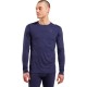 Odlo BL TOP crew neck l/s MERINO 200 long-sleeved thermal underwear, size L, blue Odlo BL TOP crew neck l/s MERINO 200 long-sleeved thermal underwear, size L, blue