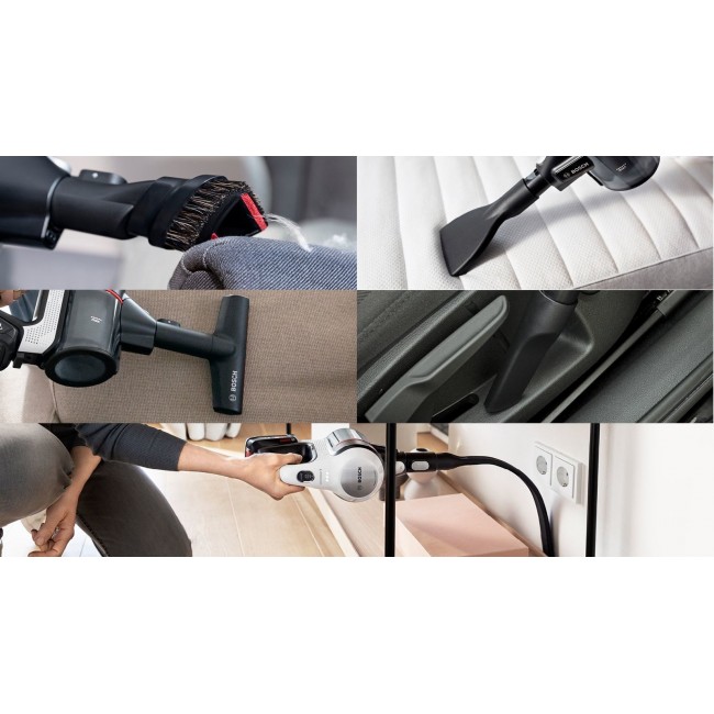 Bosch BSS711W stick vacuum/electric broom Battery Dry Bagless 0.3 L Black, Silver, White Bosch BSS711W stick vacuum/electric broom Battery Dry Bagless 0.3 L Black, Silver, White