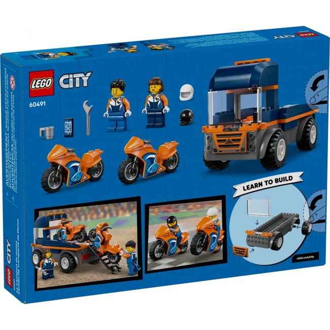 LEGO CITY 60491 Motorcycle Transporter