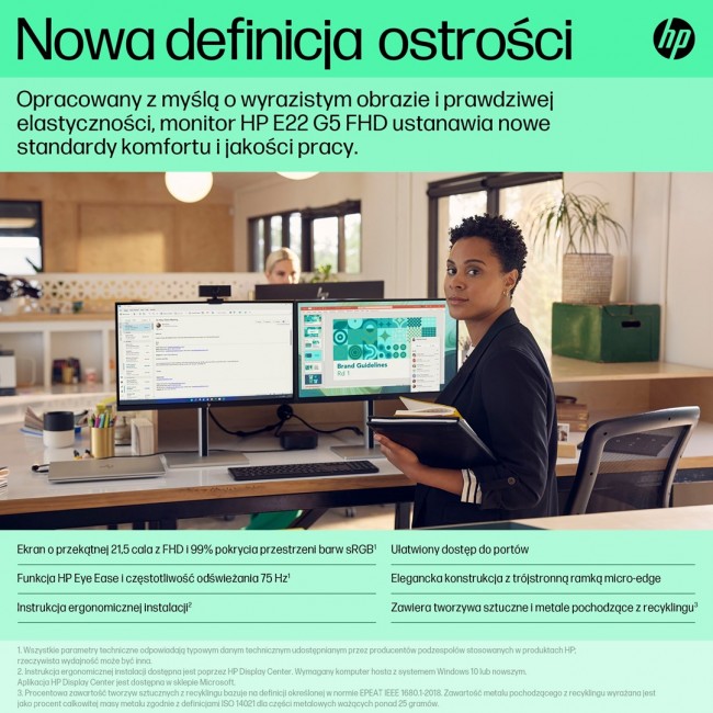HP E-Series E22 G5 FHD Monitor