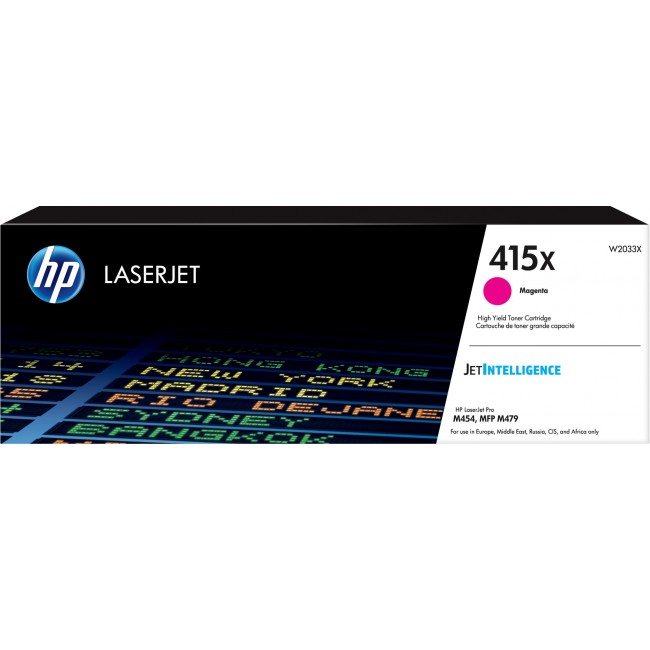 HP 415X High Yield Magenta Original LaserJet Toner Cartridge HP 415X High Yield Magenta Original LaserJet Toner Cartridge