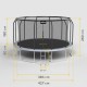 REBEL ACTIVE TRAMPOLINE PRO 14FT/427CM