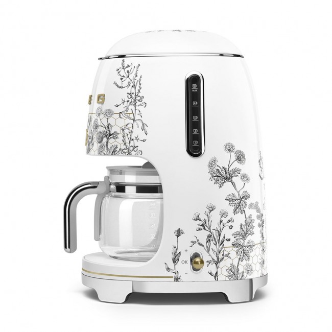 Smeg 50's Style Drip Filter Coffee Machine DCF02WHEU White