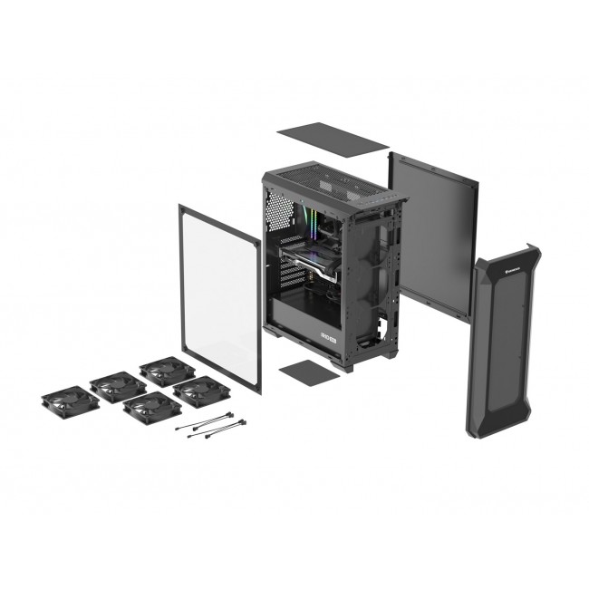 GENESIS Irid 505F Midi Tower Black GENESIS Irid 505F Midi Tower Black