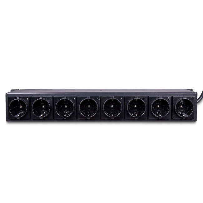 Lindy 73025 power distribution unit (PDU) 8 AC outlet(s) 1.5U Black