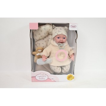 BAYER Lalka Reborn 38cm+akcesoria 93827AN 21170