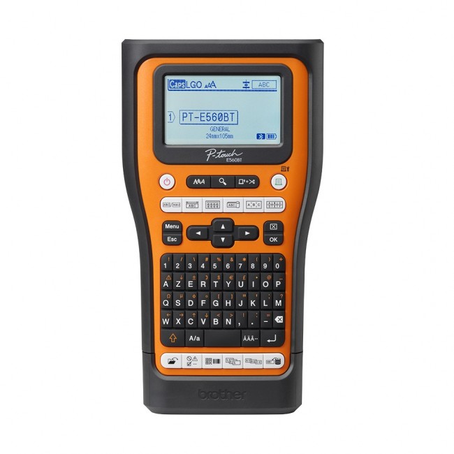 Brother PT-E560BTVP label printer Thermal transfer 180 x 180 DPI 20 mm/sec Wired & Wireless HSE/TZe Bluetooth QWERTZ Brother PT-E560BTVP label printer Thermal transfer 180 x 180 DPI 20 mm/sec Wired & Wireless HSE/TZe Bluetooth QWERTZ
