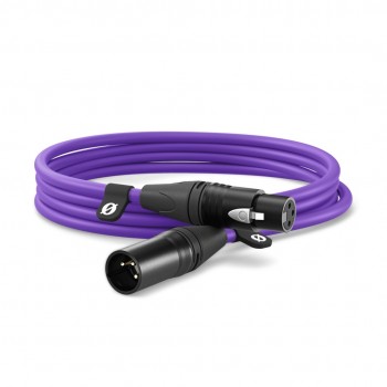 R DE XLR3M-PU audio cable 3 m XLR Purple