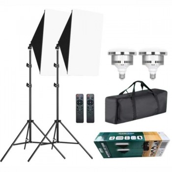 DNA SOFTBOX 1 SET 2X60W rectangular reflector 50x70