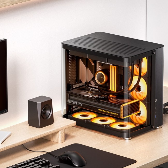 Jonsbo TK-2 2.0 Midi-Tower, Tempered Glass - black Jonsbo TK-2 2.0 Midi-Tower, Tempered Glass - black
