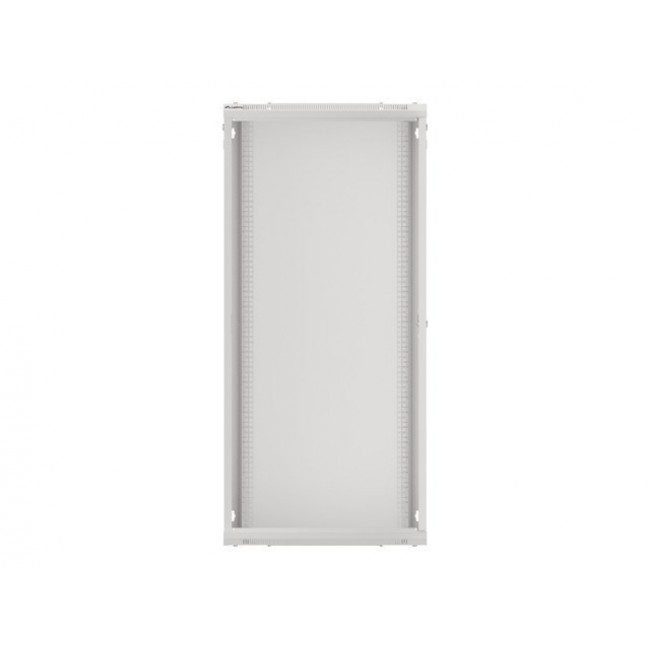 Lanberg wall-mounted installation rack cabinet 19'' 27U 600x600mm gray (glass door)
