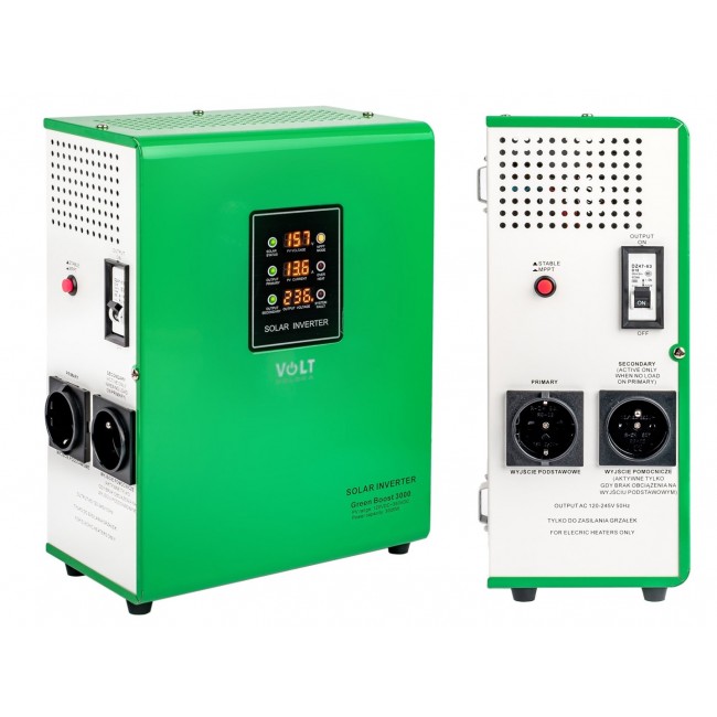 Solar inverter VOLT POLSKA GREEN BOOST MPPT 3000 (120-350VDC) Solar inverter VOLT POLSKA GREEN BOOST MPPT 3000 (120-350VDC)
