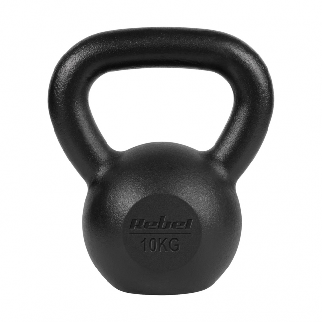 REBEL ACTIVE Cast Iron Kettlebell 10 kg
