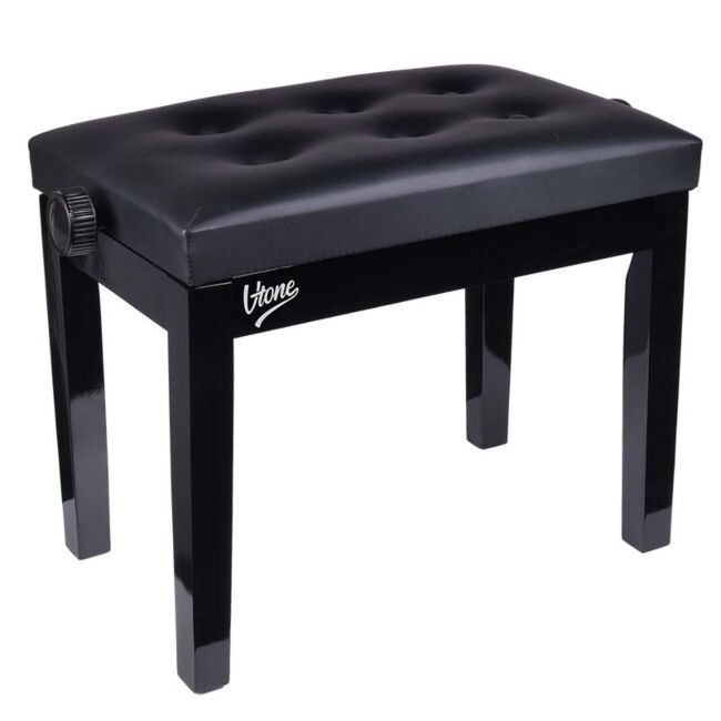 V-TONE AWA 1 BK - height-adjustable piano bench, black