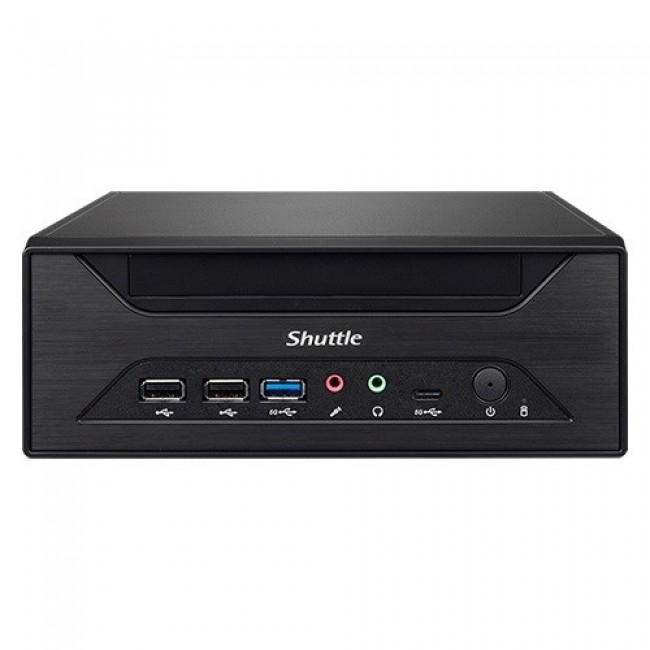 Shuttle XPC slim Barebone XH610 - S1700, Intel H610, 1xDP, 1xHDMI, 1x VGA, 2x COM (RS232), 2x LAN (2.5G and 1G), 1x slim5.25