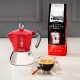 Bialetti Moka induction Moka pot 0.1 L Red, Silver