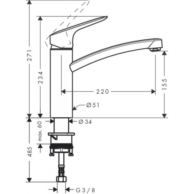 Hansgrohe Logis Chrome