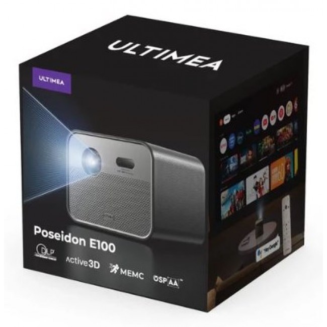 Ultimea Poseidon E100 Standard throw projector 1800 ANSI lumens DLP 1080p (1920x1080) 3D Black Ultimea Poseidon E100 Standard throw projector 1800 ANSI lumens DLP 1080p (1920x1080) 3D Black