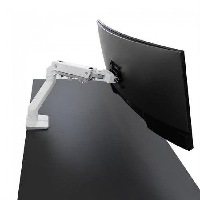 Ergotron HX DESK SINGLE MONITORARM WHITE/42IN 9-19KG TILT 75 MIS-D 10Y W