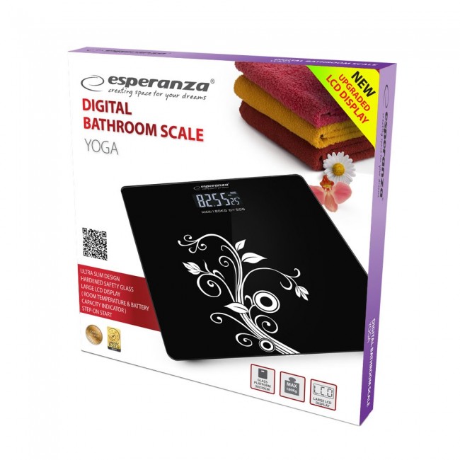 Esperanza EBS003 personal scale Electronic personal scale Square Black,White Esperanza EBS003 personal scale Electronic personal scale Square Black,White