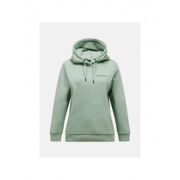 Bluza damska PEAK PERFORMANCE W Original Small Logo Hood kolor zielony - S