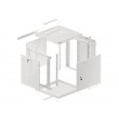 Lanberg WF01-6612-00S rack cabinet 12U Wall mounted rack Grey