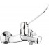 Wall-mounted bath faucet with Clinic lever