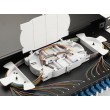 Equip 24-Port Fiber Optic Splice Box, LC Duplex, OS2, 1U, Equipped, Black