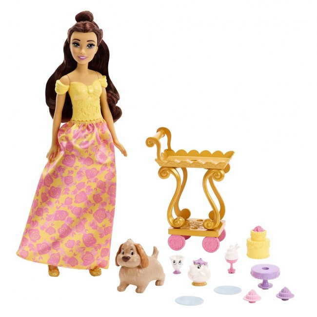 Mattel Disney Princess Belle's Tea Time Cart