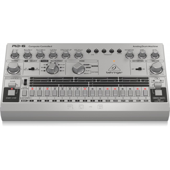 Behringer RD-6-SR Maszyna perkusyjna - srebrny Behringer RD-6-SR Maszyna perkusyjna - srebrny