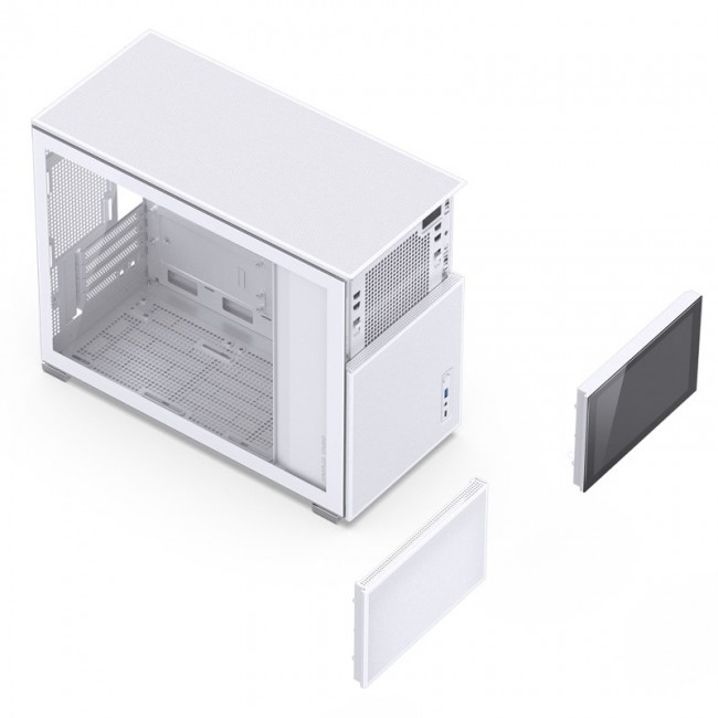 Jonsbo D31 MESH Screen Micro-ATX Case, Tempered Glass - white