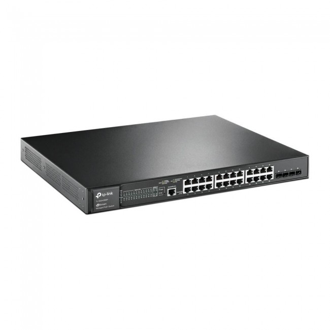 TP-Link Omada 28-Port Gigabit L2+ Managed Switch with 24-Port PoE+ TP-Link Omada 28-Port Gigabit L2+ Managed Switch with 24-Port PoE+