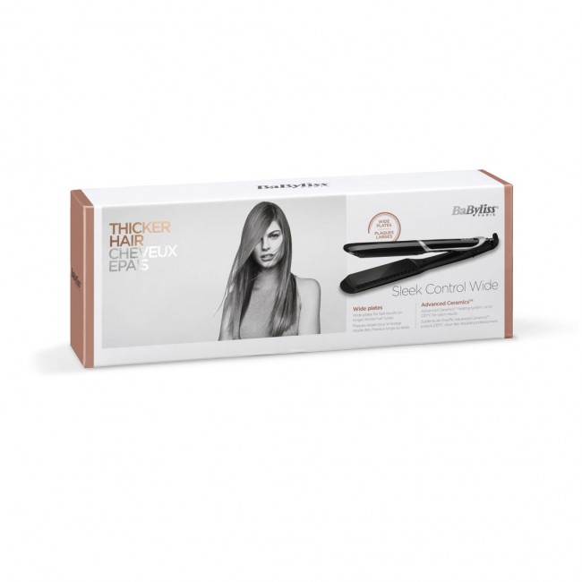 BaByliss Sleek Control Wide Straightening iron Warm Black 98.4 BaByliss Sleek Control Wide Straightening iron Warm Black 98.4