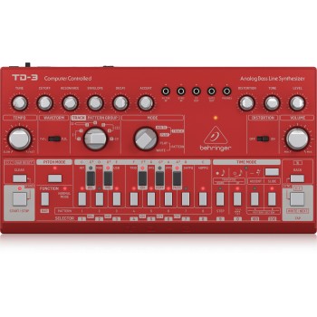 Behringer TD-3-RD synthesizer Analog synthesizer Red