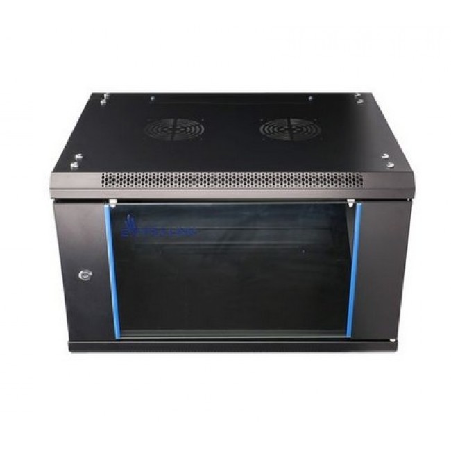 Extralink Rackmount cabinet 6U 600x600 Black wall mounted