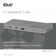 CLUB3D CSV-2563 5-1 Thunderbolt 5 Hub Triple video 5K60Hz Thunderbolt Share Certifi ed 180W CLUB3D CSV-2563 5-1 Thunderbolt 5 Hub Triple video 5K60Hz Thunderbolt Share Certifi ed 180W