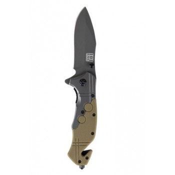 Commander Rescue 101 INC Knife, Black/Tan