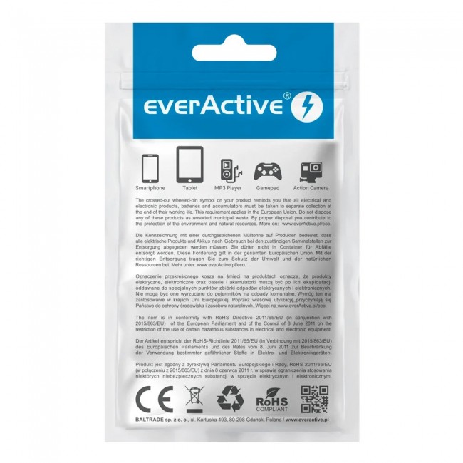 Charger EVERACTIVE 2 x USB 2.4A white