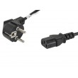 Lanberg CA-C13C-10CC-0018-BK power cable Black 1.8 m C13 coupler CEE7/7 Lanberg CA-C13C-10CC-0018-BK power cable Black 1.8 m C13 coupler CEE7/7