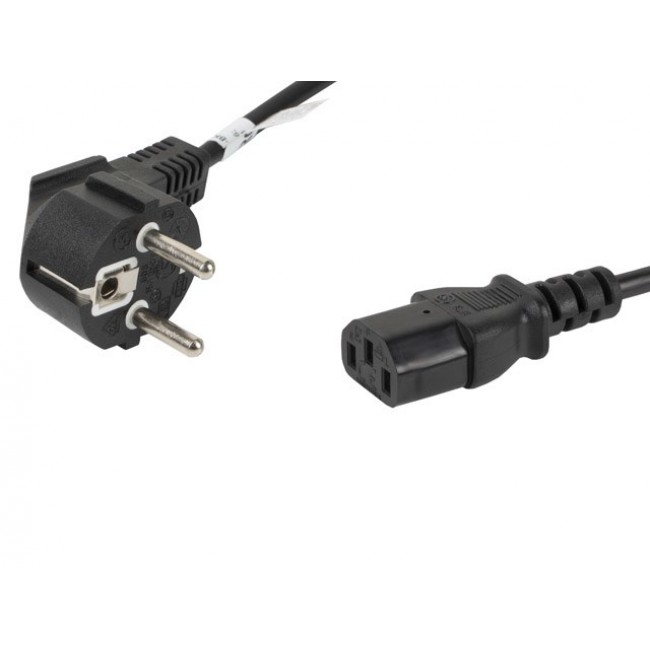 Lanberg CA-C13C-10CC-0018-BK power cable Black 1.8 m C13 coupler CEE7/7 Lanberg CA-C13C-10CC-0018-BK power cable Black 1.8 m C13 coupler CEE7/7
