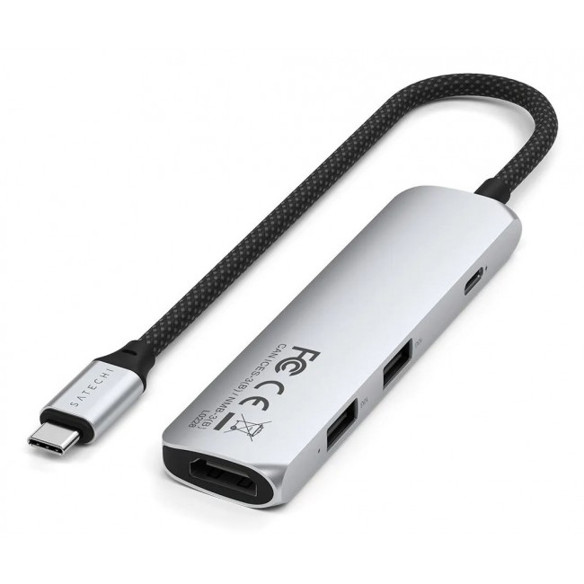 Satechi ST-P4SS interface hub USB Type-C 10000 Mbit/s Silver