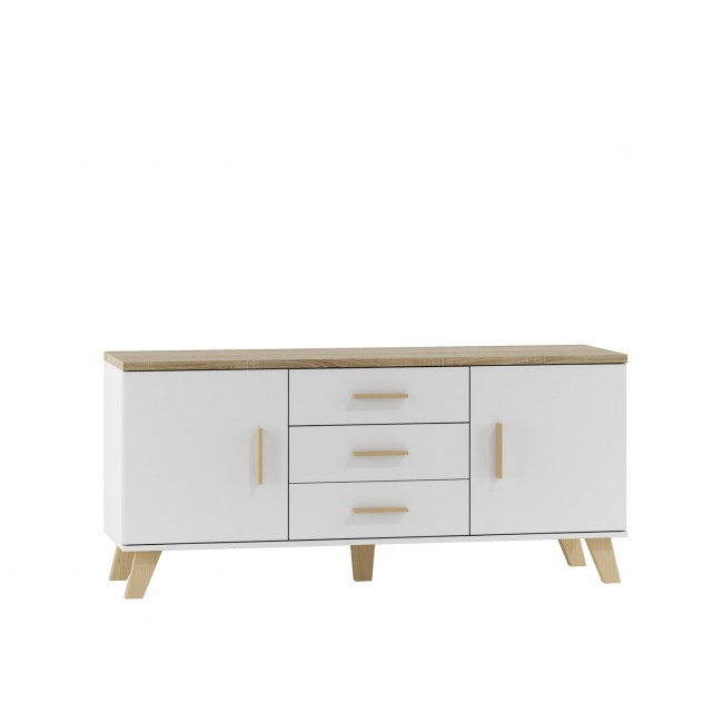 Cama sideboard LOTTA 150 2D3S white + sonoma oak Cama sideboard LOTTA 150 2D3S white + sonoma oak