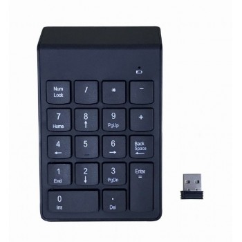 Gembird KPD-W-02 numeric keypad Notebook/PC Bluetooth Black