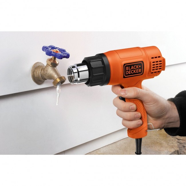 Black & Decker KX1650-QS heat gun 740 l/min 600 C 1750 W Black, Orange