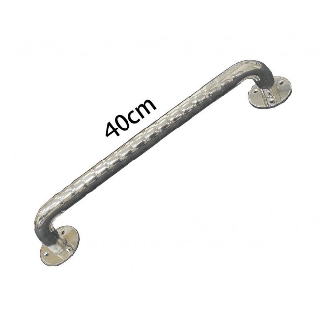 Stainless steel corrugated bathroom handrail 40 cm Stainless steel corrugated bathroom handrail 40 cm